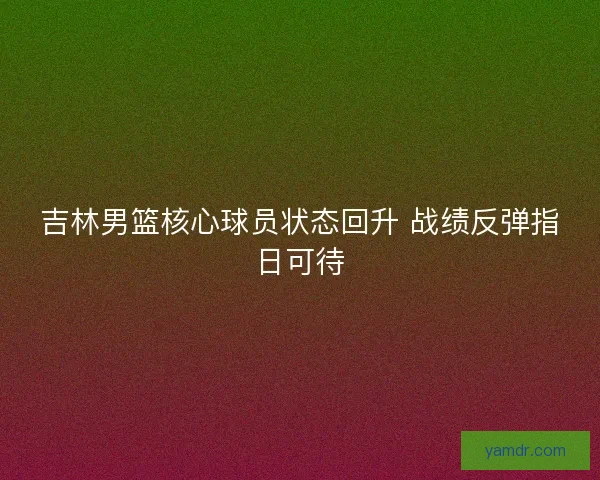 吉林男篮核心球员状态回升 战绩反弹指日可待